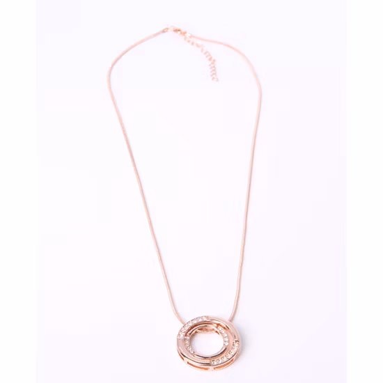 Collar con colgante de oro de joyería de moda con diamantes de imitación