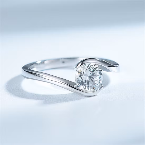 Anillos de diamantes de oro de 18 quilates Fabricante de joyería fina